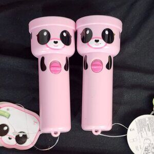 Imperial Toys LLC Pink Black White Ling Ling Panda Mini Battery Flashlight 2pk